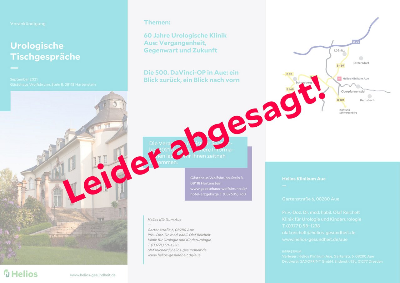 urologische Tischgespräche im Helios Klinikum Aue