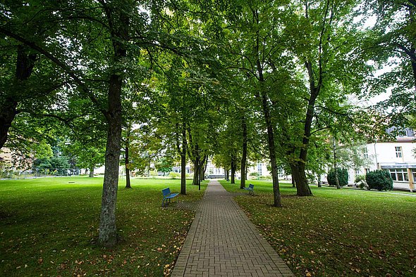 Blankenhain Klinikum - Weg im Klinikpark