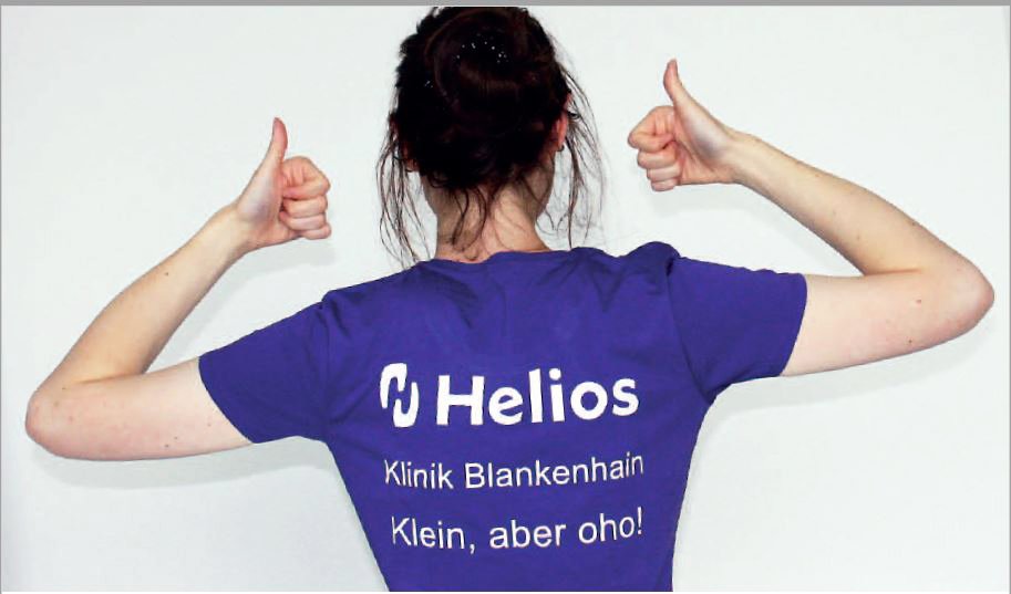 Klinikshirt von hinten