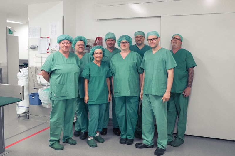 Das OP-Team in der Helios Klinik Bleicherode