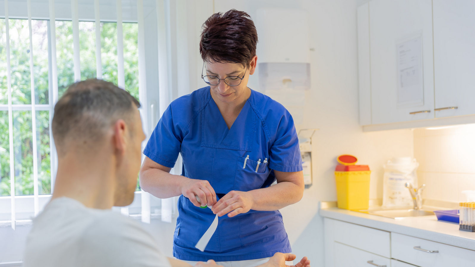Blutabnahme zur PSA-Untersuchung bei Prostatakarzinom