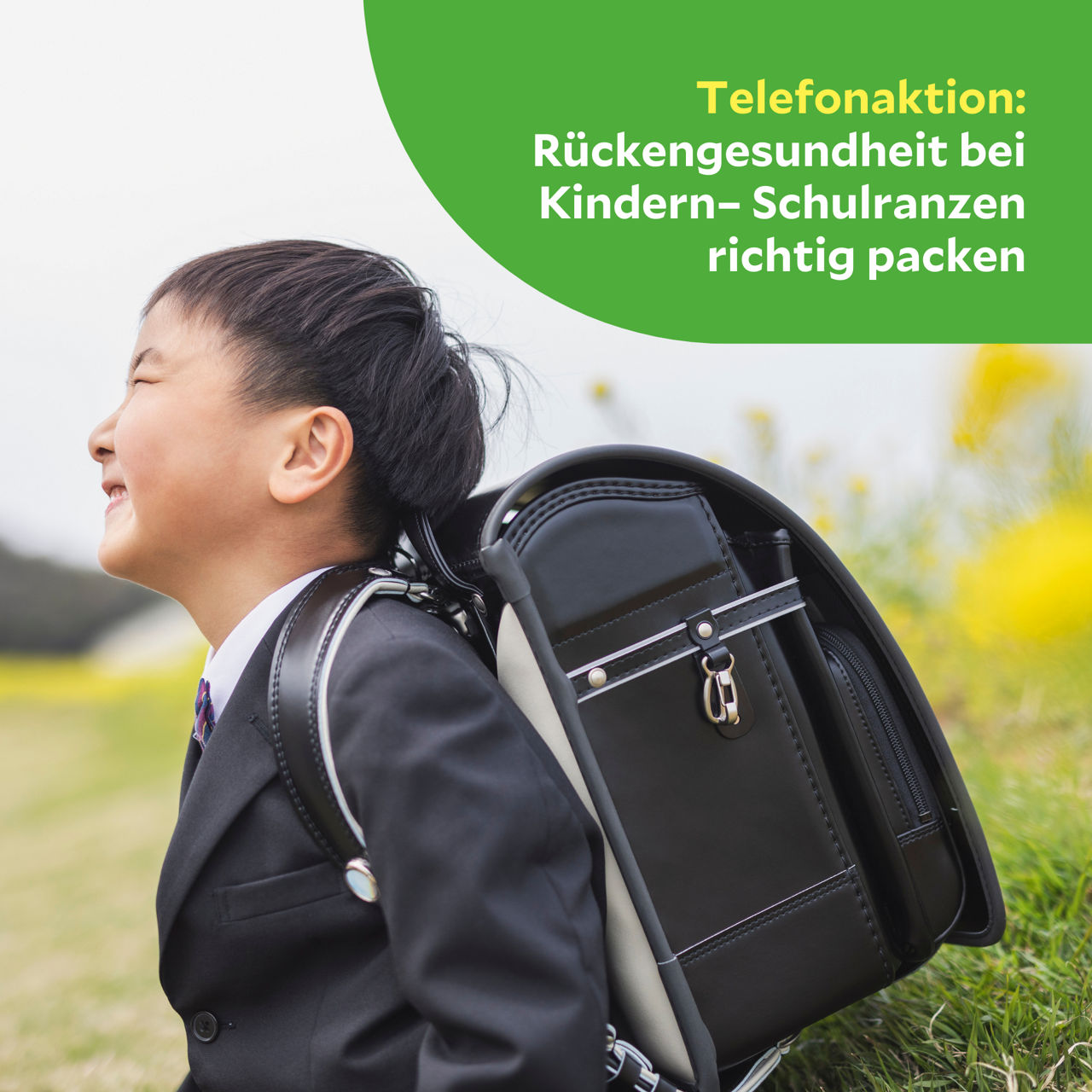 Telefonaktion: Rückengesundheit bei Kindern – Schulranzen richtig packen