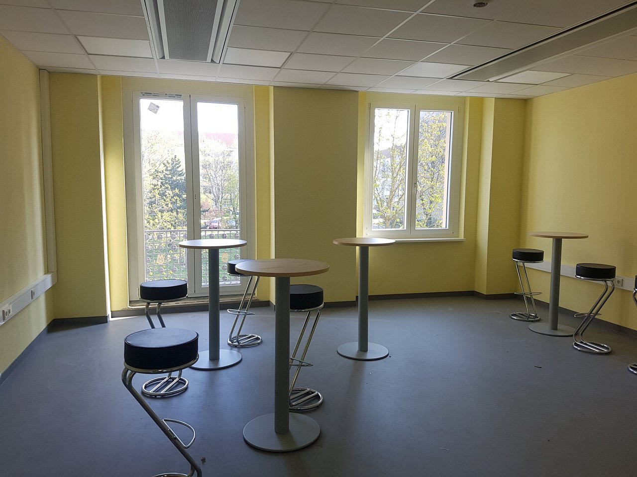 Aufenthaltsraum Baufortschritt Helios Bildungszentrum Dresden