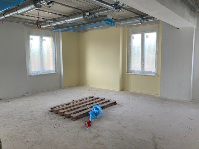 Raum Baufortschritt Helios Bildungszentrum Dresden