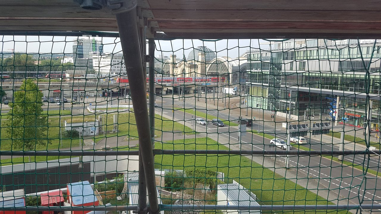 Bahnhof Baufortschritt Helios Bildungszentrum Dresden