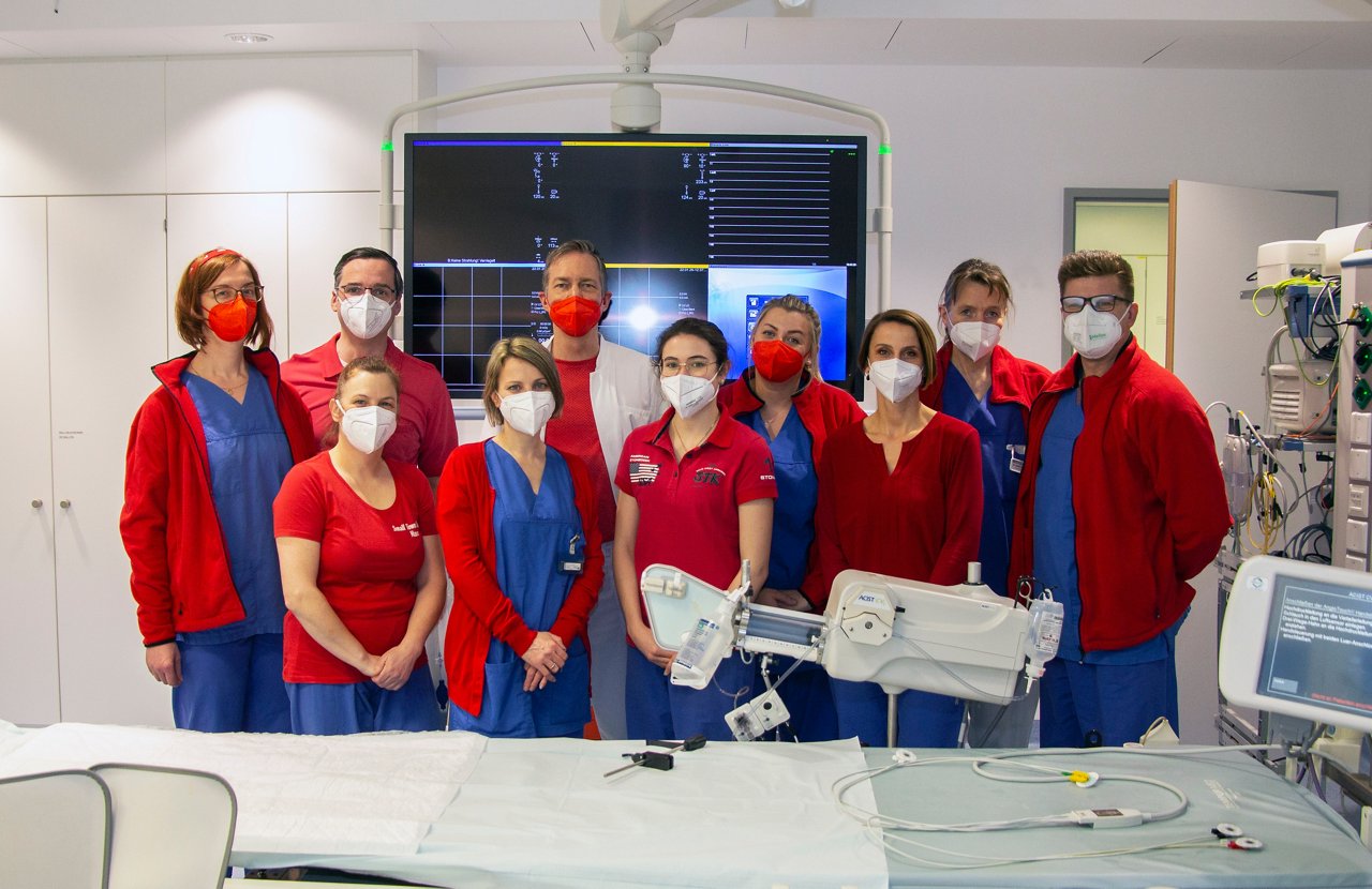 Team der Kardiologie im Herzkatheterlabor