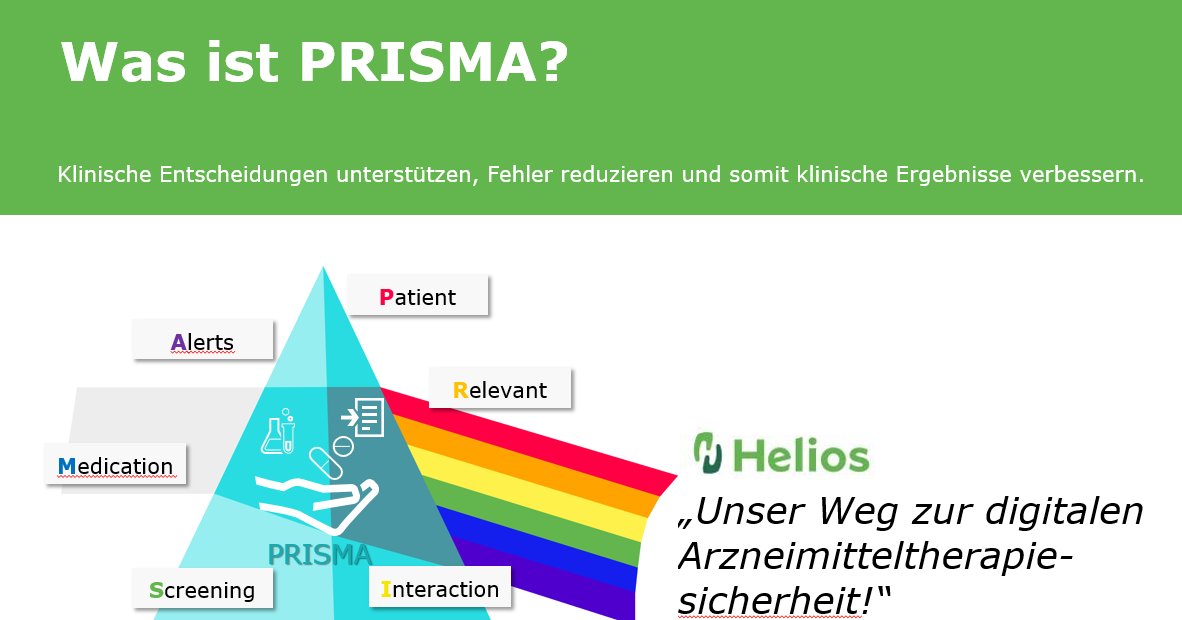 PRISMA - Unser Weg bei Helios zur digitalen Arzneimitteltherapie