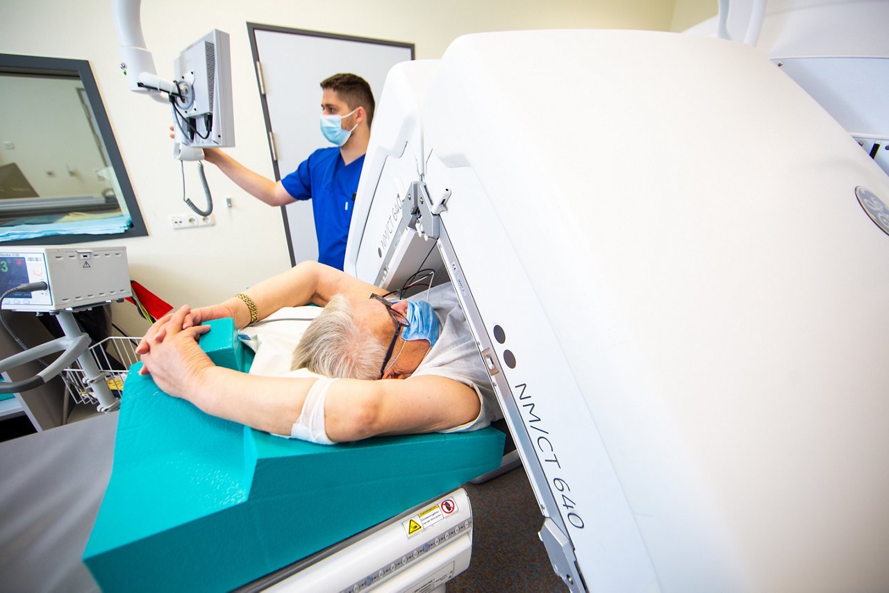 Erfurt , 260422 , Helios Klinikum Erfurt ,Nuklearmedizin 
Foto: Bild13/Helios Kliniken