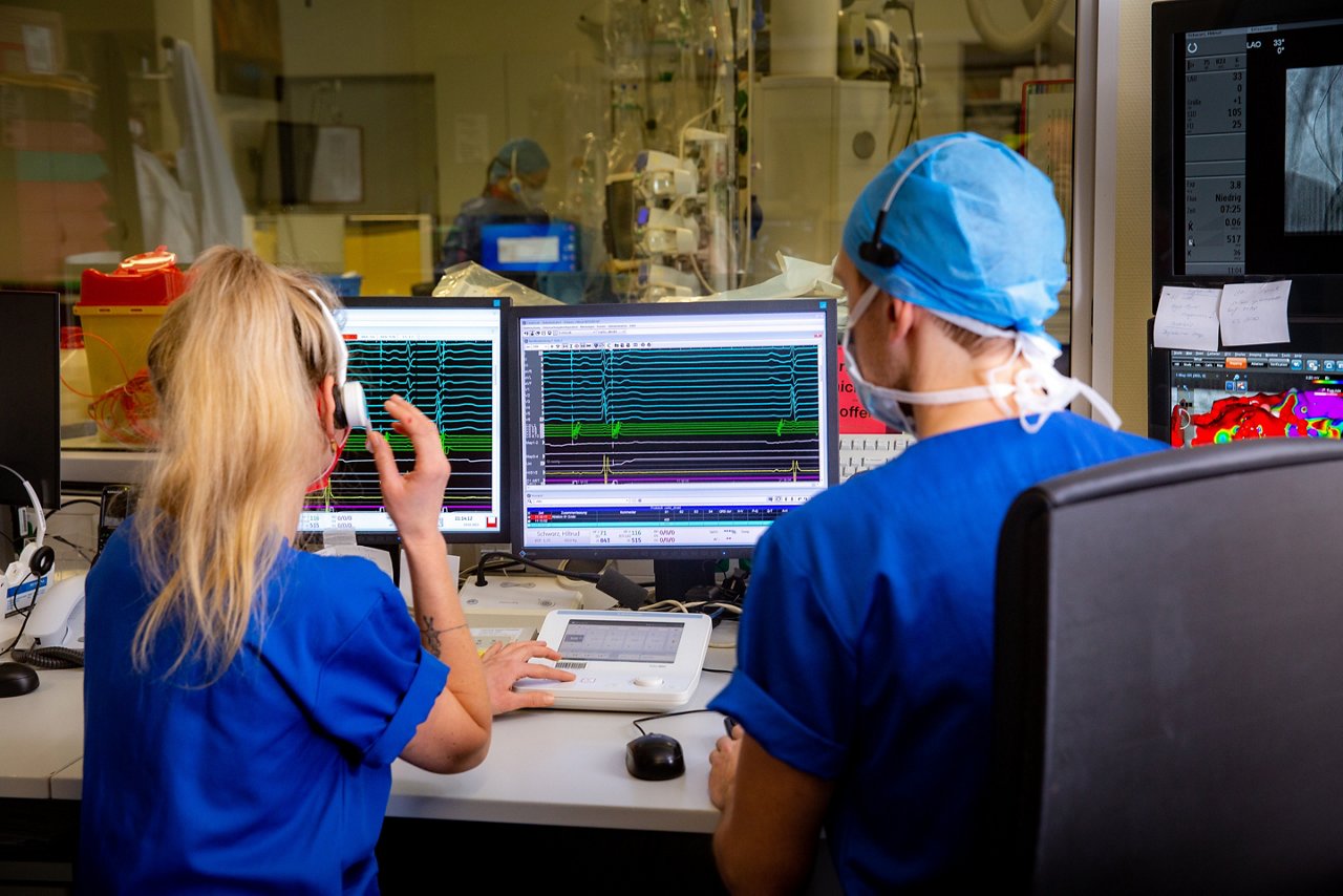 Erfurt , 140223 , Helios Klinikum Erfurt , Shooting Kliniken , Kardiologie Dr. Anja Schade , Herzkatheterlabor HKL
Foto: Bild13/Helios Kliniken