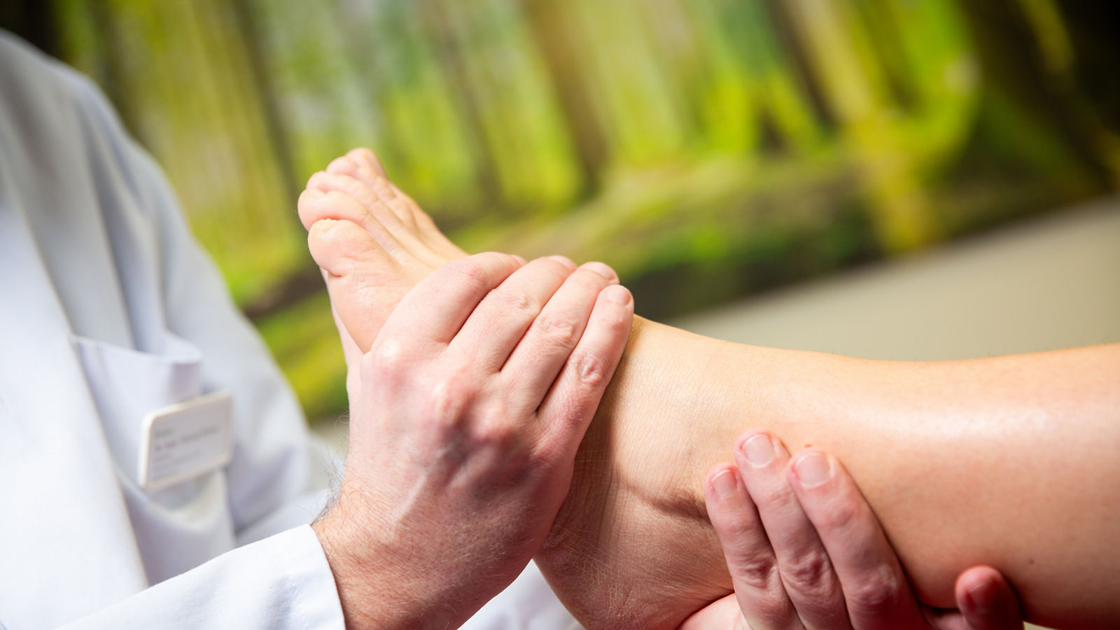 Untersuchung des Fußes