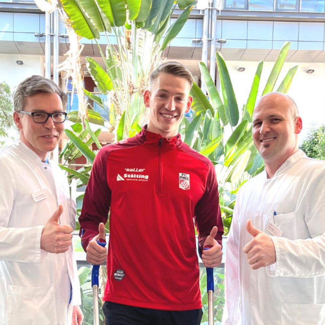 Samuel Biek, Fußballprofi FC Rot-Weiß Erfurt uf dem Weg der Besserung