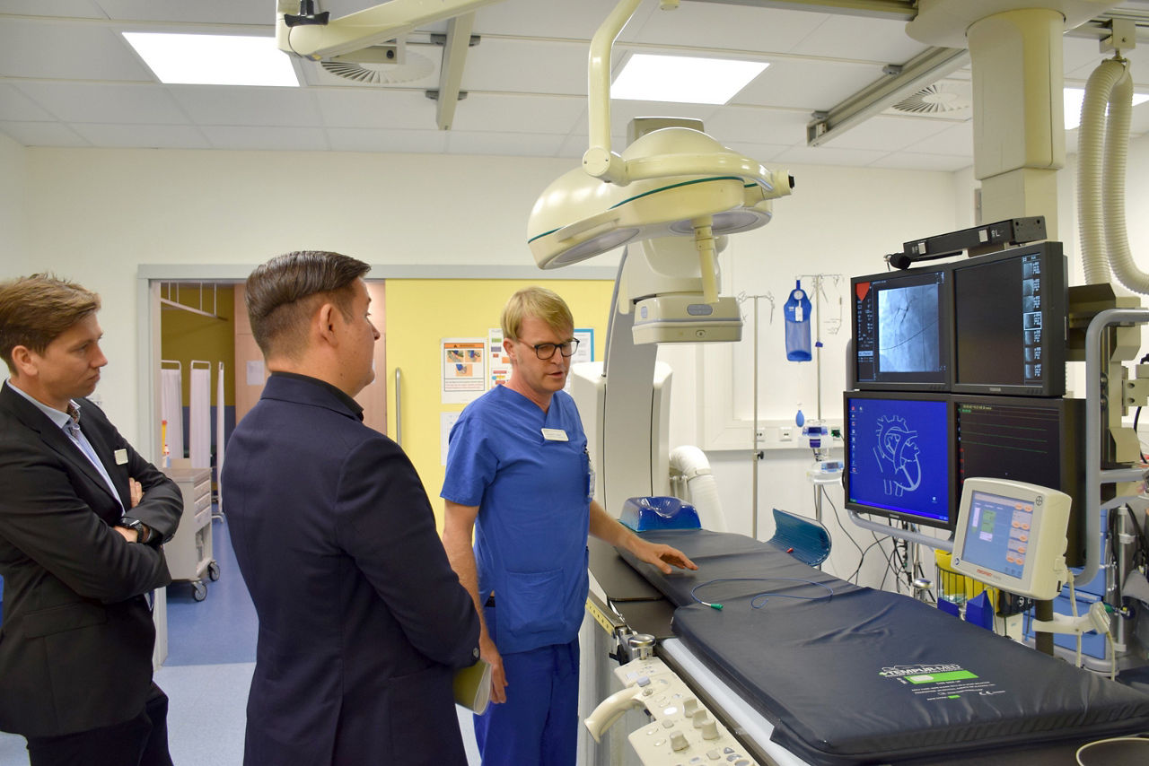 Landrat Marcel Riethig besucht Helios Klinik Herzberg/Osterode