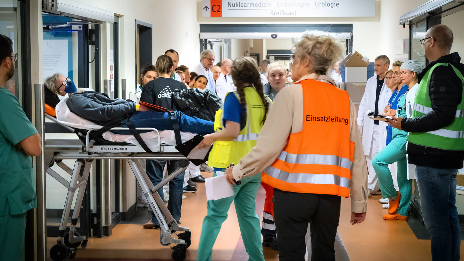 Katastrophenschutzübung im Helios Klinikum Berlin-Buch