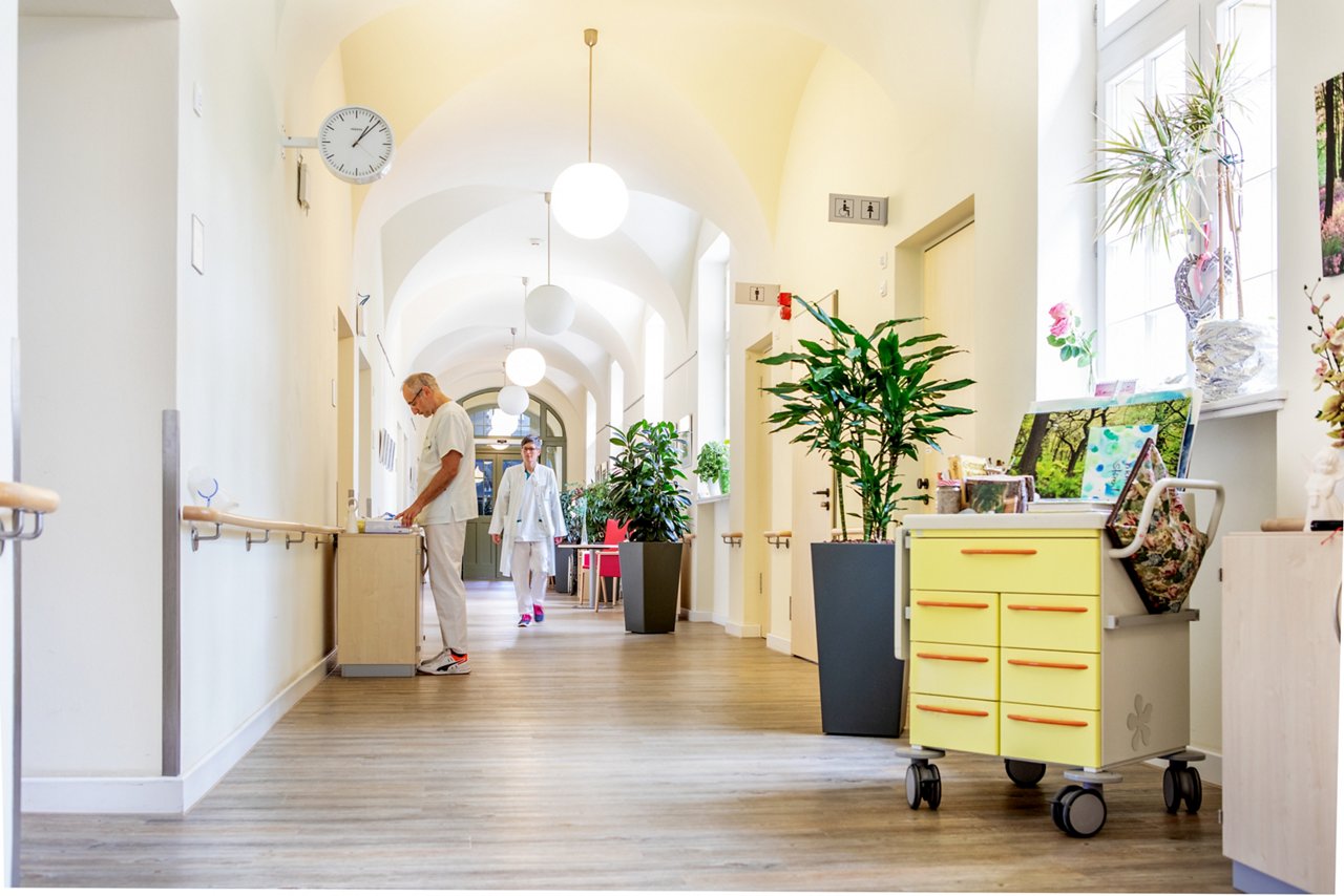 Flur der Palliativstation Helios Klinikum Berlin-Buch