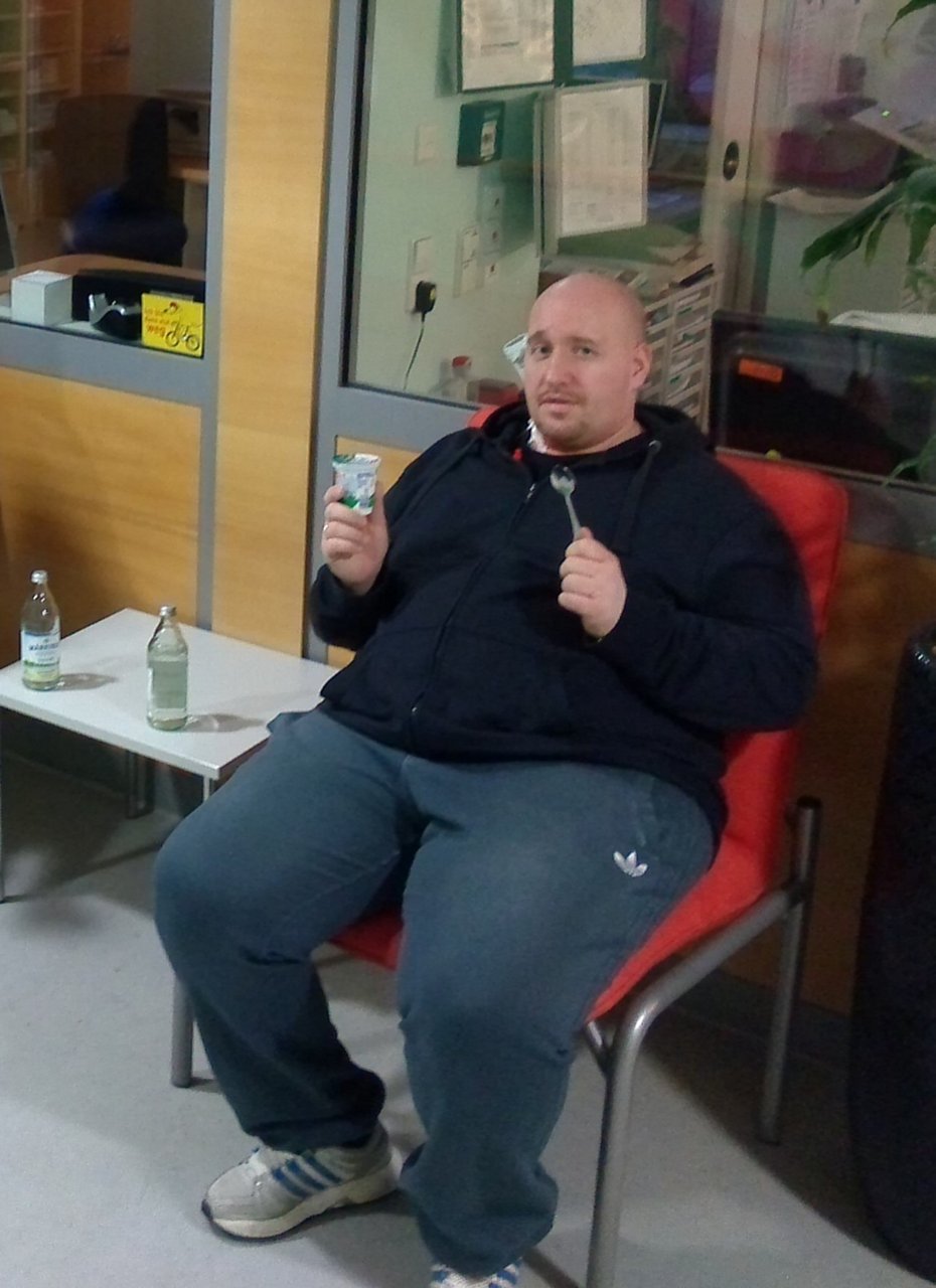 Andre Sankowski vor der Behandlung