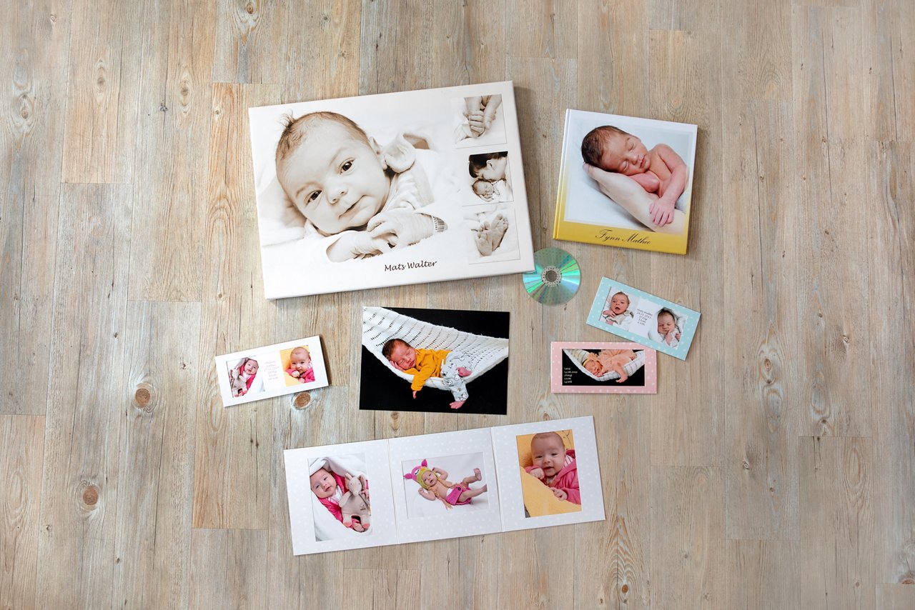 Produktübersicht der Babyfotografie im Helios Klinikum Berlin-Buch