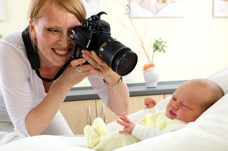 Babyshooting auf der Wochenstation