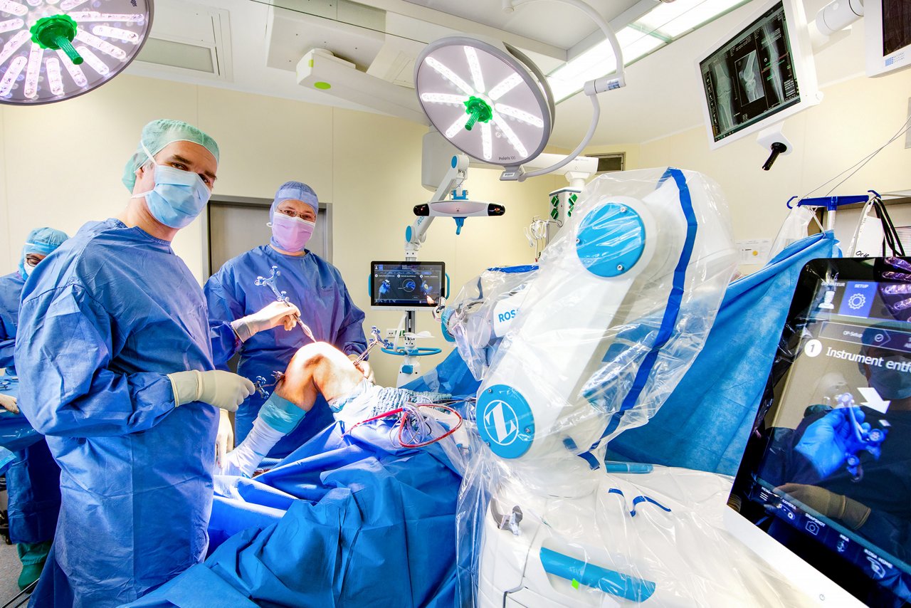 Op Robotik Rosa, Heliois Klinikum Berlin-Buch, Orthopädie, Prof. Kendoff