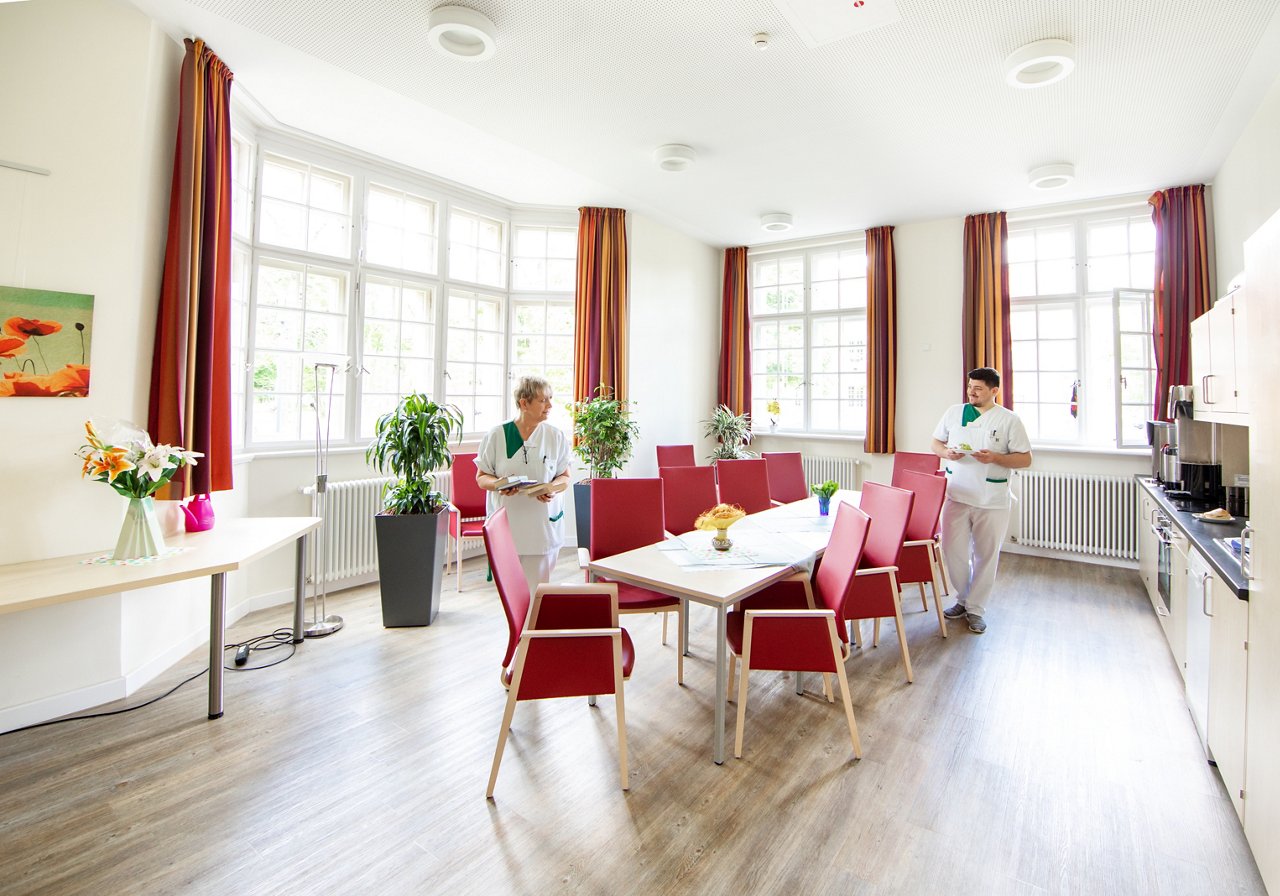 Aufenthaltsraum der Palliativstation im Helios Klinikum Berlin-Buch