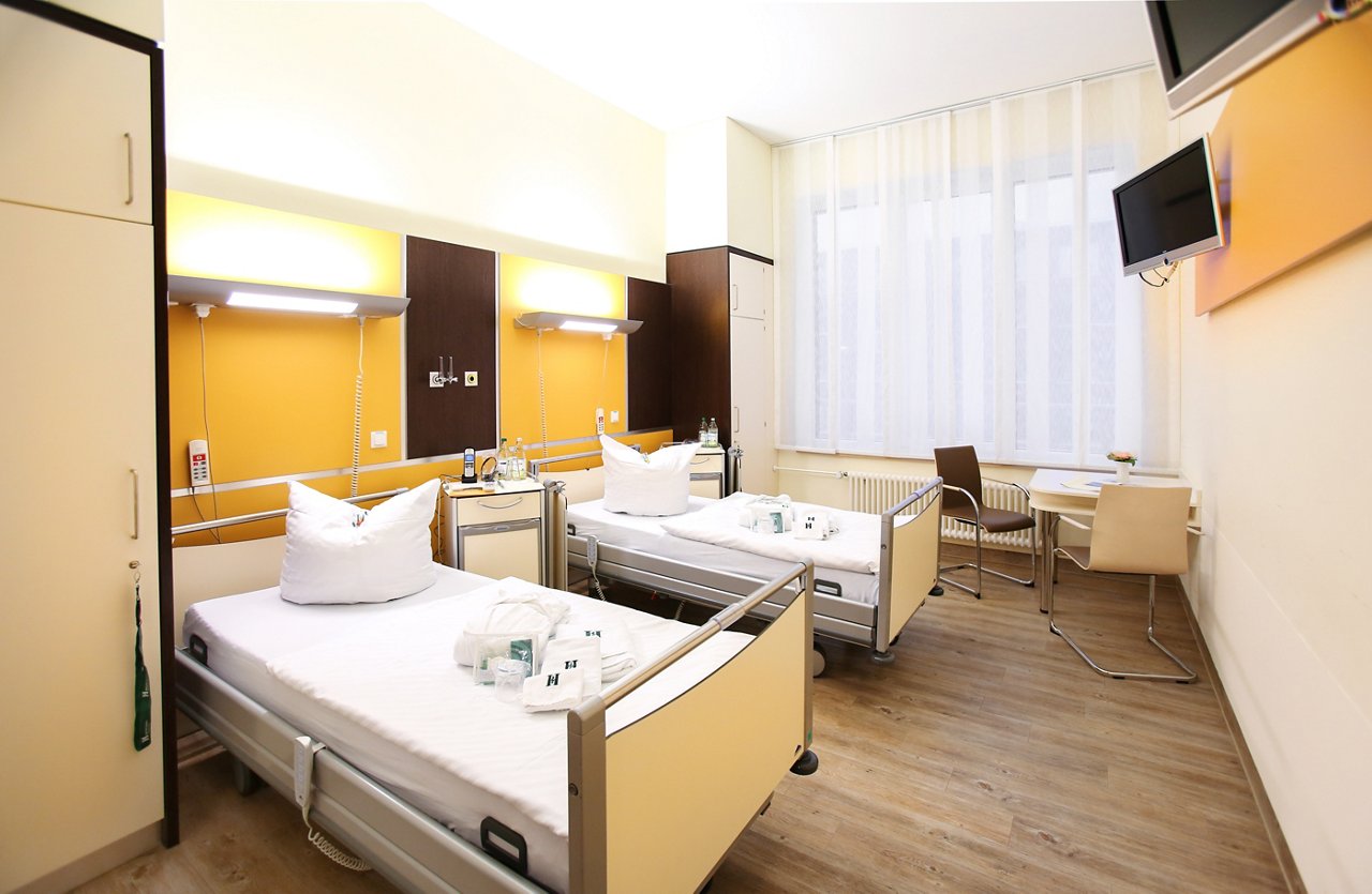 Doppelzimmer der Wahlleistung im Helios Klinikum Berlin-Buch