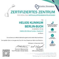 Zertifikat Mitralklappen Kardiologie Helios Klinikum Berlin-Buch