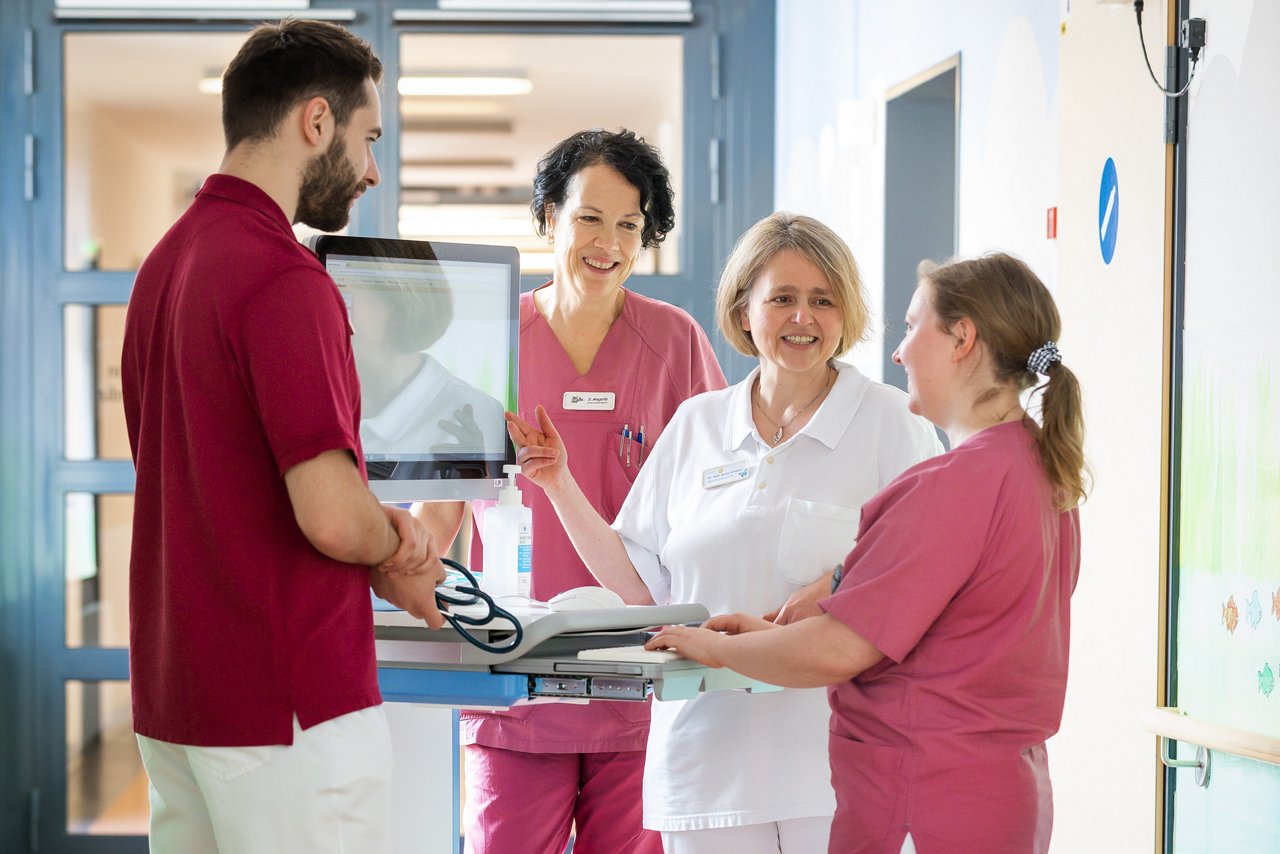 Visite in der Kinderklinik