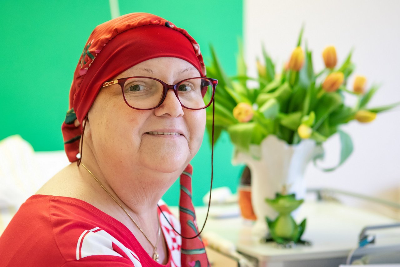 Patientin auf der Palliativstation
