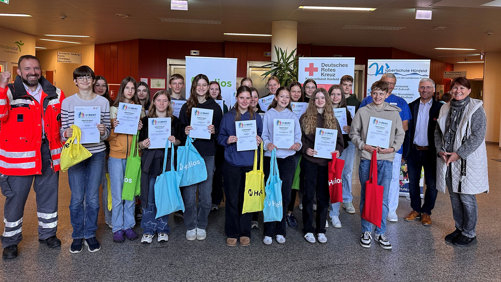 30 neue Schulsanitäter für die Wigbert-Schule ernannt