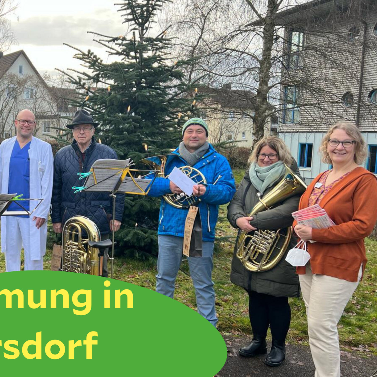 Weihnachtliche Fensterandacht und Geschenkaktion: Eine liebgewonnene Tradition der Helios-Amper Klinik Indersdorf