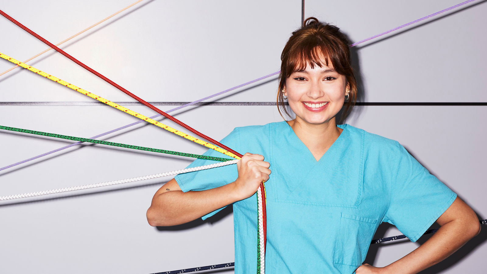 MFA weiblich mit Seilen in Hand #EchtesLeben