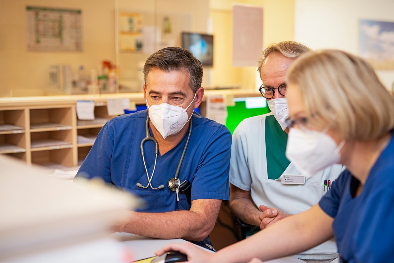 Teambesprechung Stationsstützpunkt Gefässchirurgie Krefeld