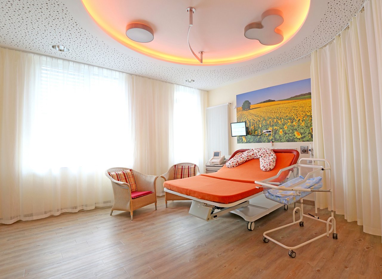 Kreißsaal in der Geburtsklinik am Helios Klinikum Krefeld