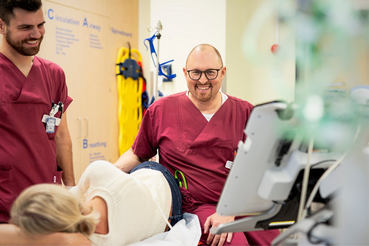 Arzt im Notfallzentrum