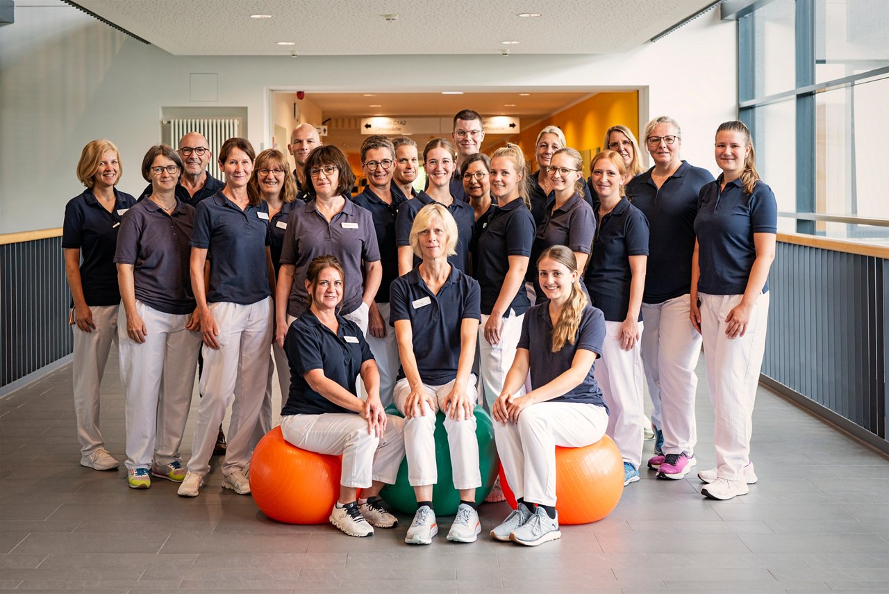 Teamfoto der Physiotherapie in Krefeld