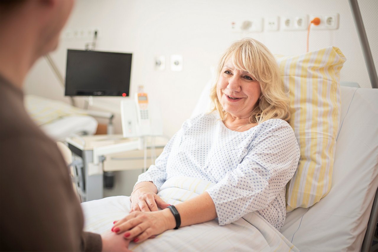 Besucher im Helios St. Josefshospital Uerdingen