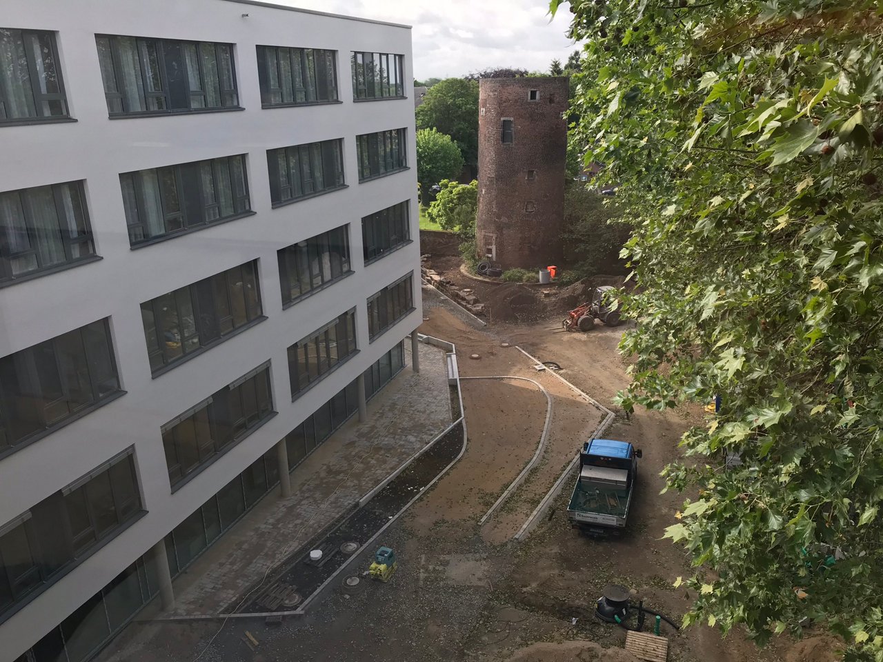 Baustelle am Helios St. Josefshospital Uerdingen