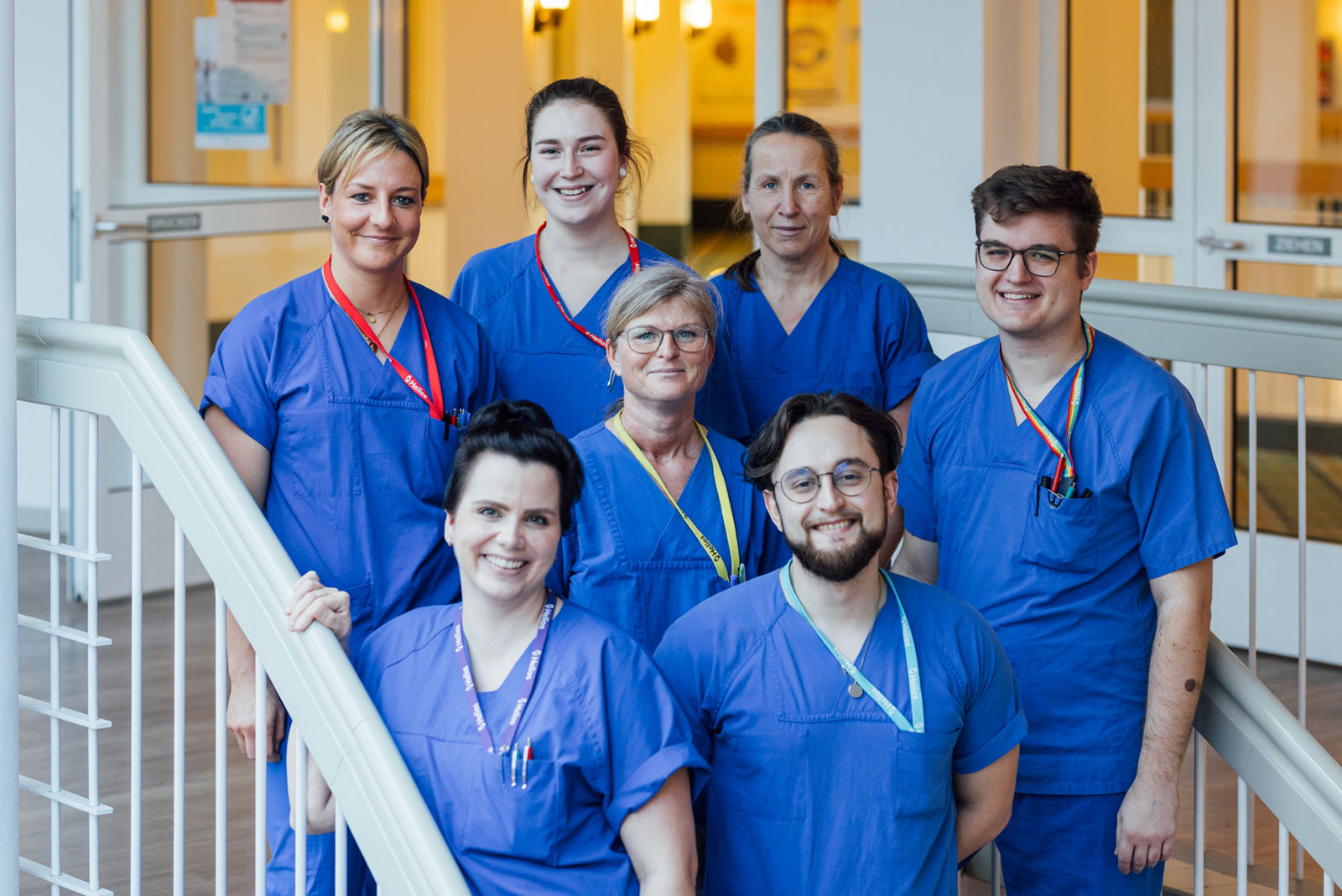 Ein Gruppenbild der Station für Viszeral-, Thorax- und Gefäßchirurgie sowie Angiologie