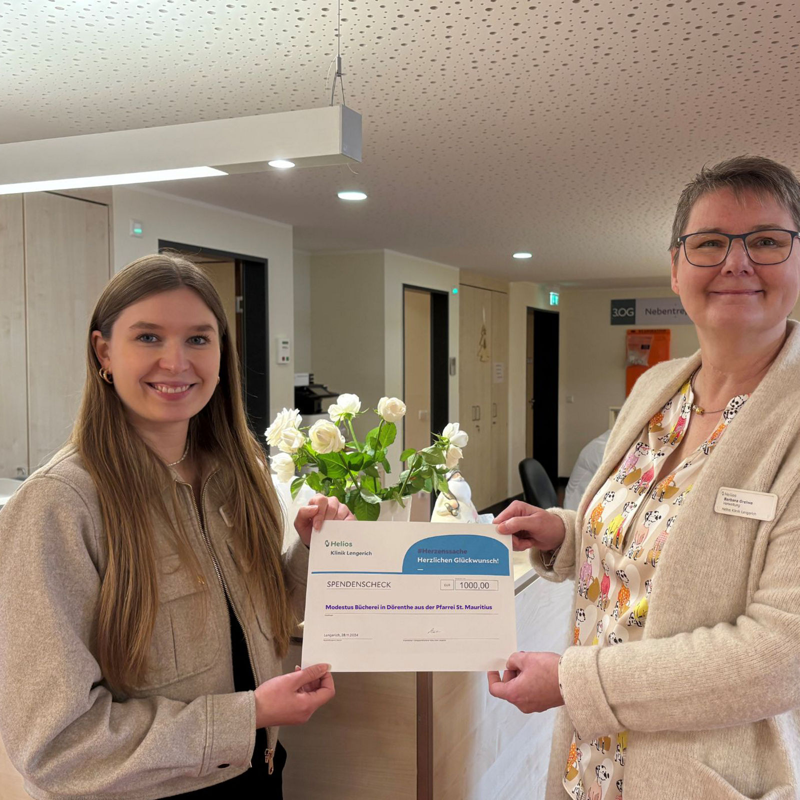 Helios Klinik Lengerich unterstützt Engagement ihrer Mitarbeitenden