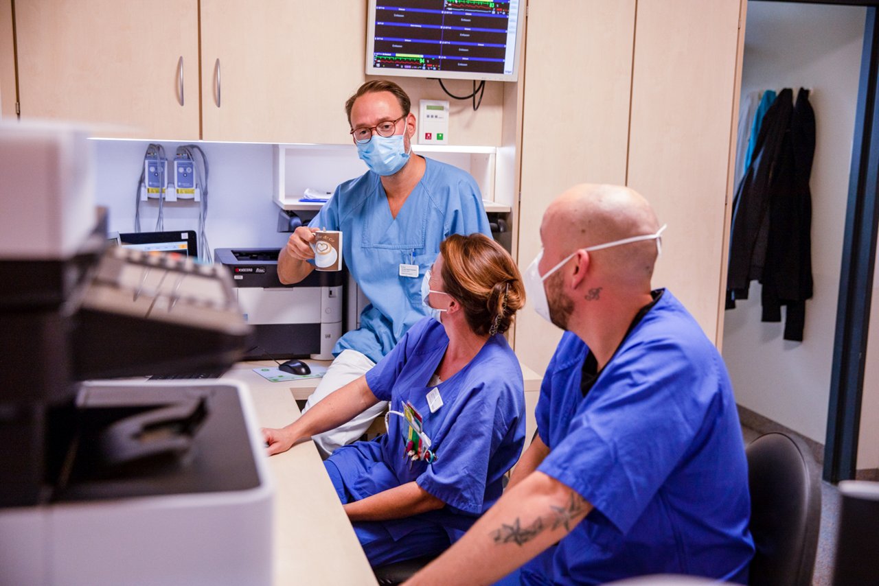 Teambesprechung Intensivstation