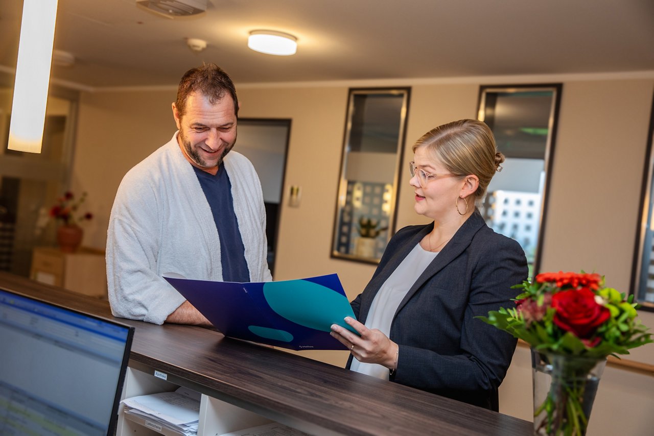 Interaktion mit Patient