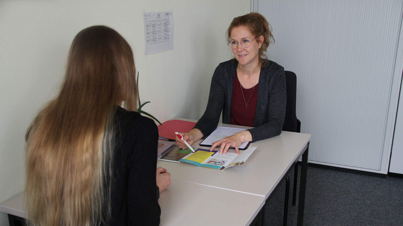 Psychologin Luise Bieler im Beratungsgespräch