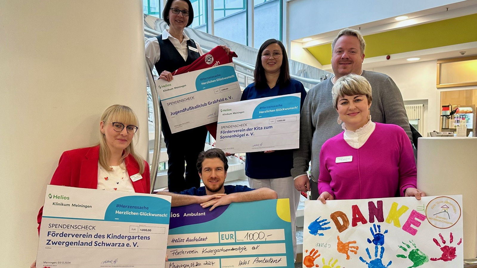 4.000 Euro fürs Ehrenamt: Helios Klinikum Meiningen und Helios Ambulant unterstützen soziales Engagement ihrer Mitarbeitenden
