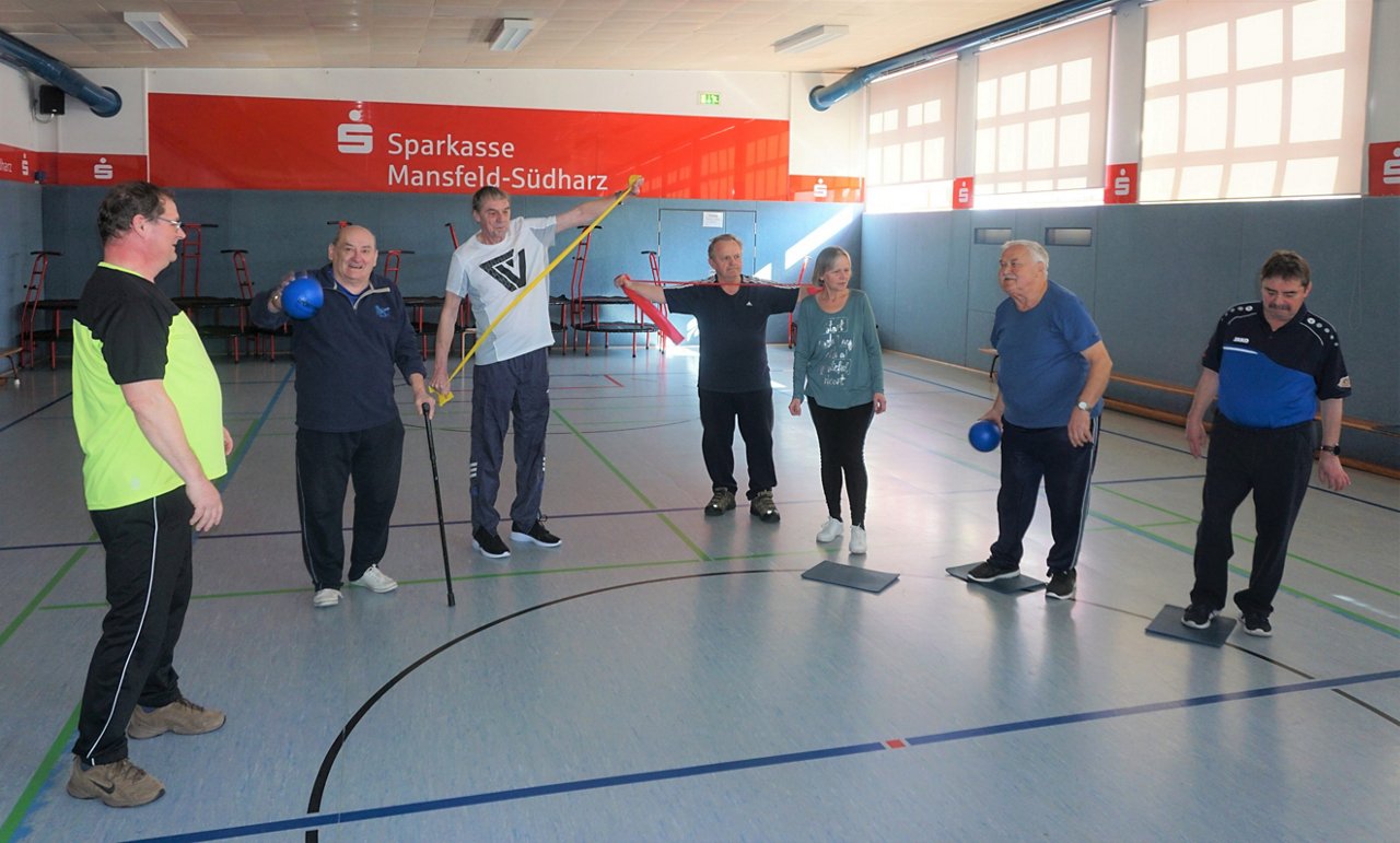 Die Gefäßsportgruppe rund um Chefarzt Dr. med. Matthias Lenk