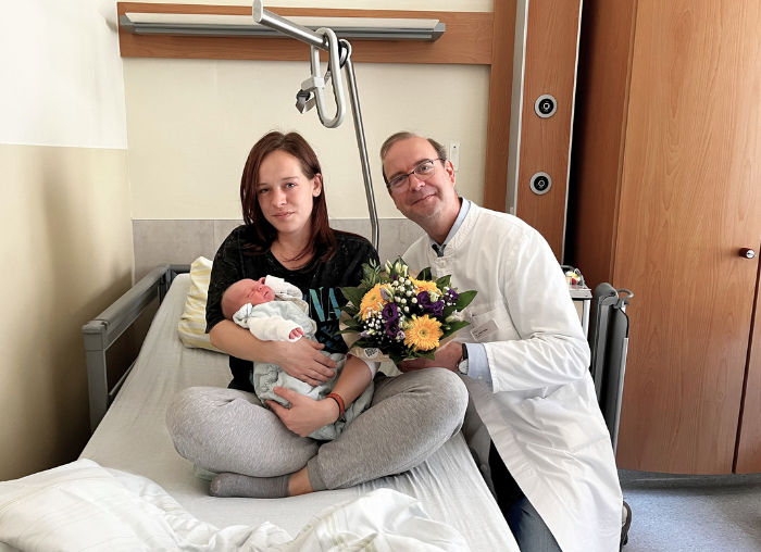 Felix macht’s rund: Die 400. Geburt in den Helios Kliniken Mansfeld-Südharz ist ein kleines Wunder
