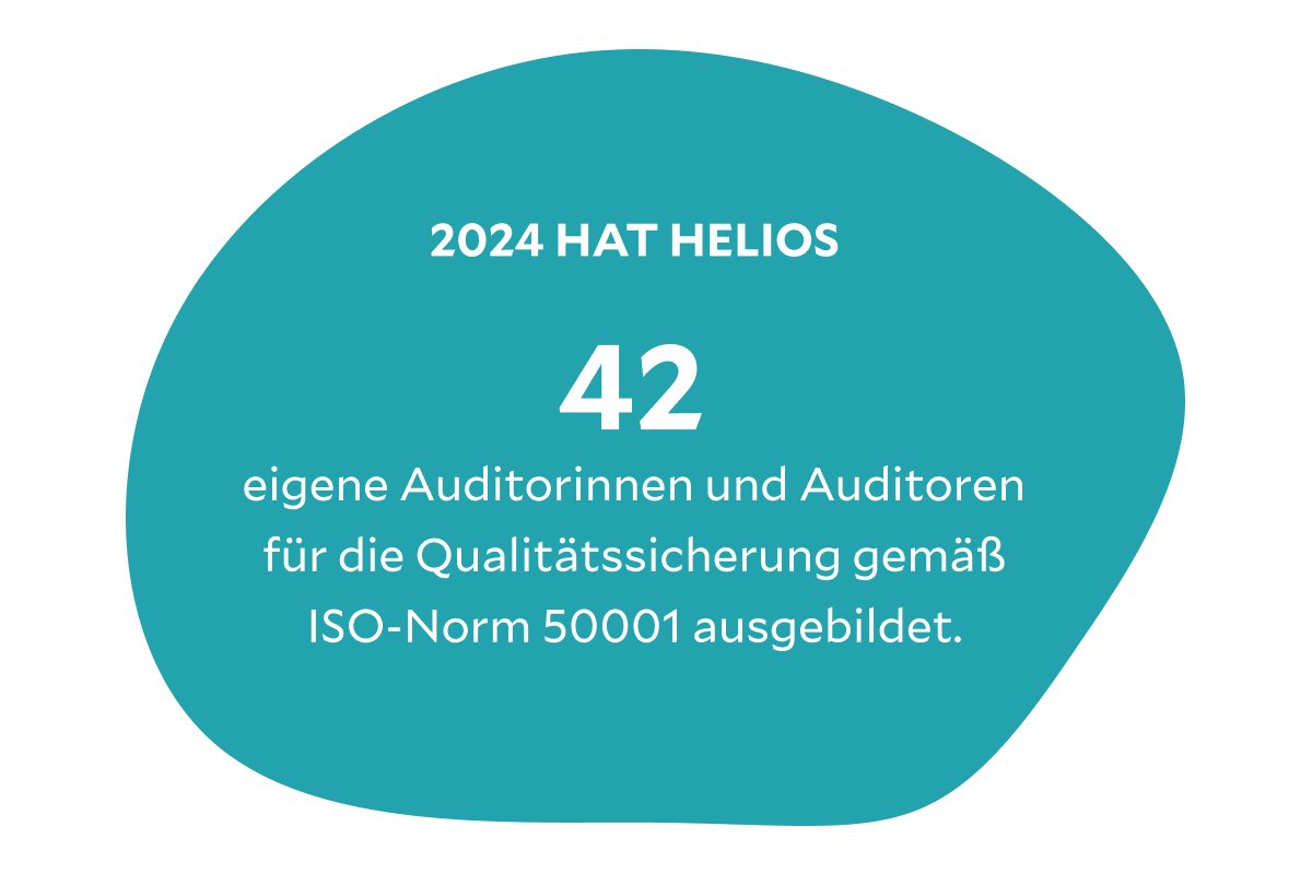 2024 hat Helios 42 eigene Auditoren für ISO 50001 ausgebildet