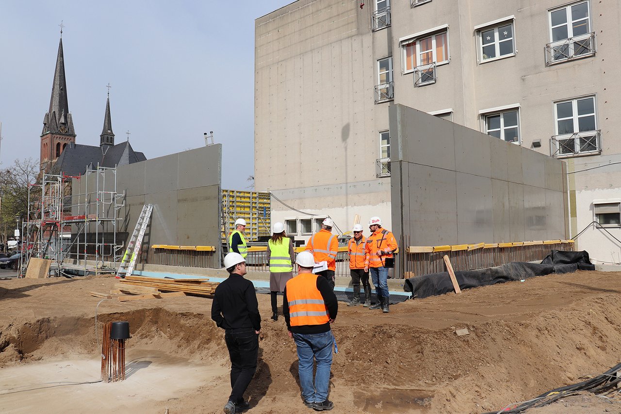 Fortschritt Baustelle Erweiterungsbau - Bodenplatte