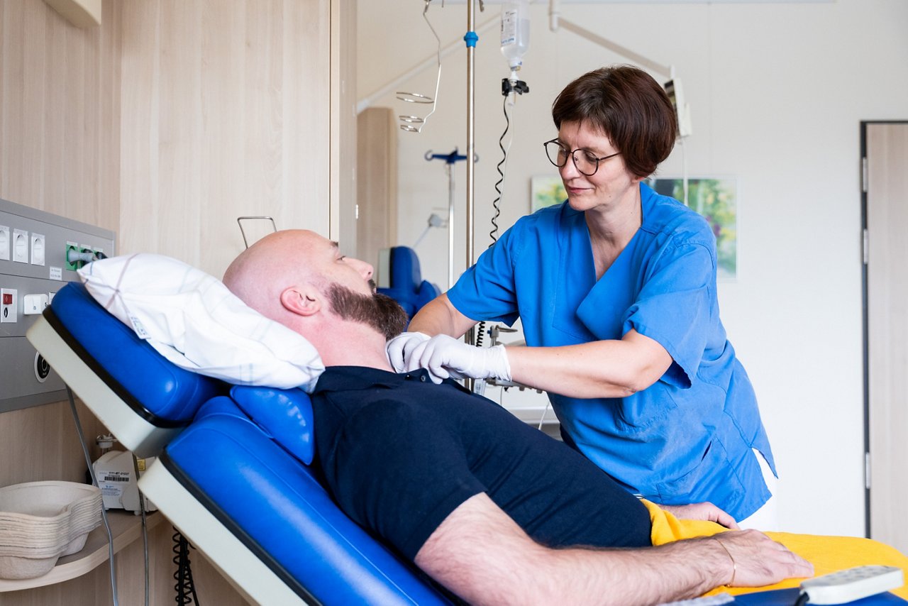 Chemotherapie Versorgung am Patienten 