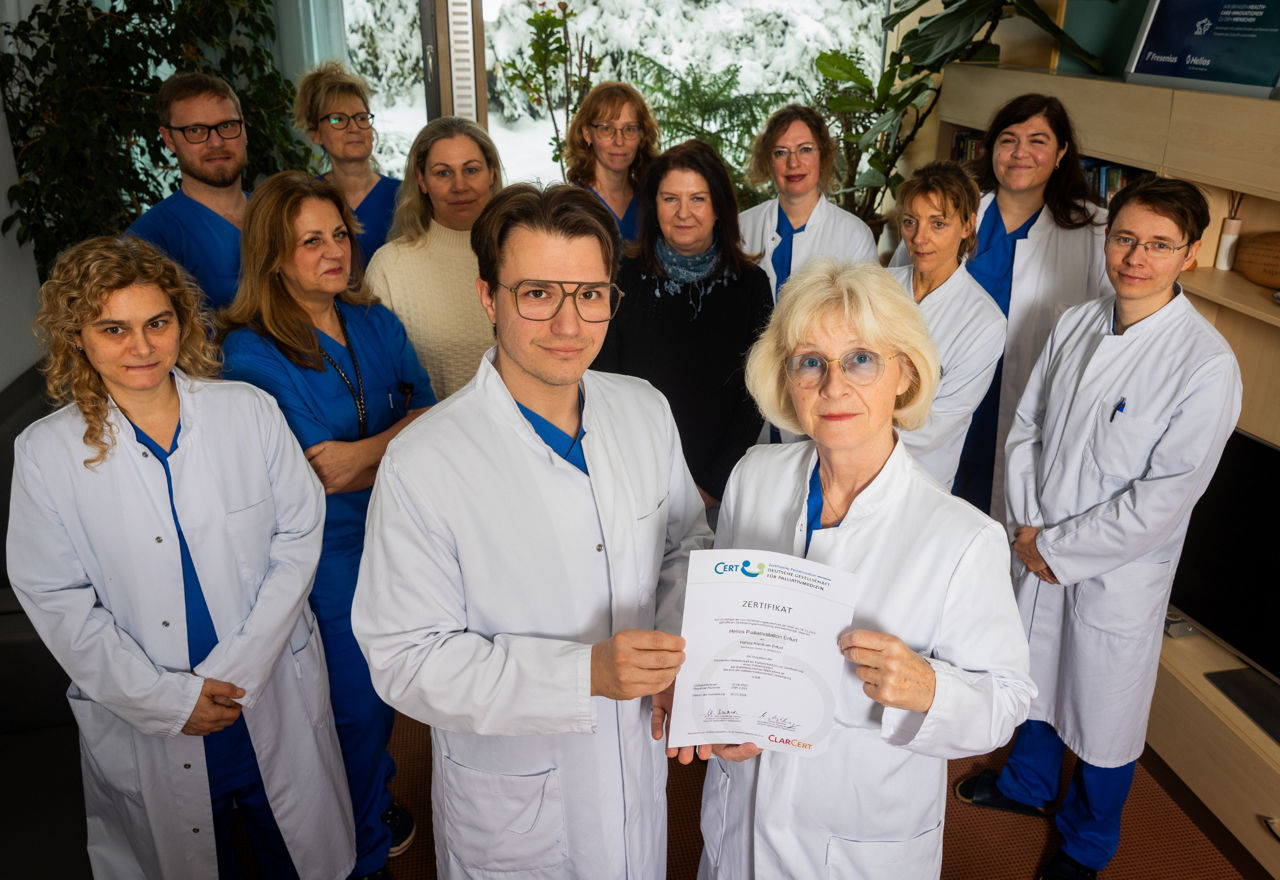 Erstmals zertifiziert:  Große Anerkennung für die Palliativmedizin im Helios Klinikum Erfurt 