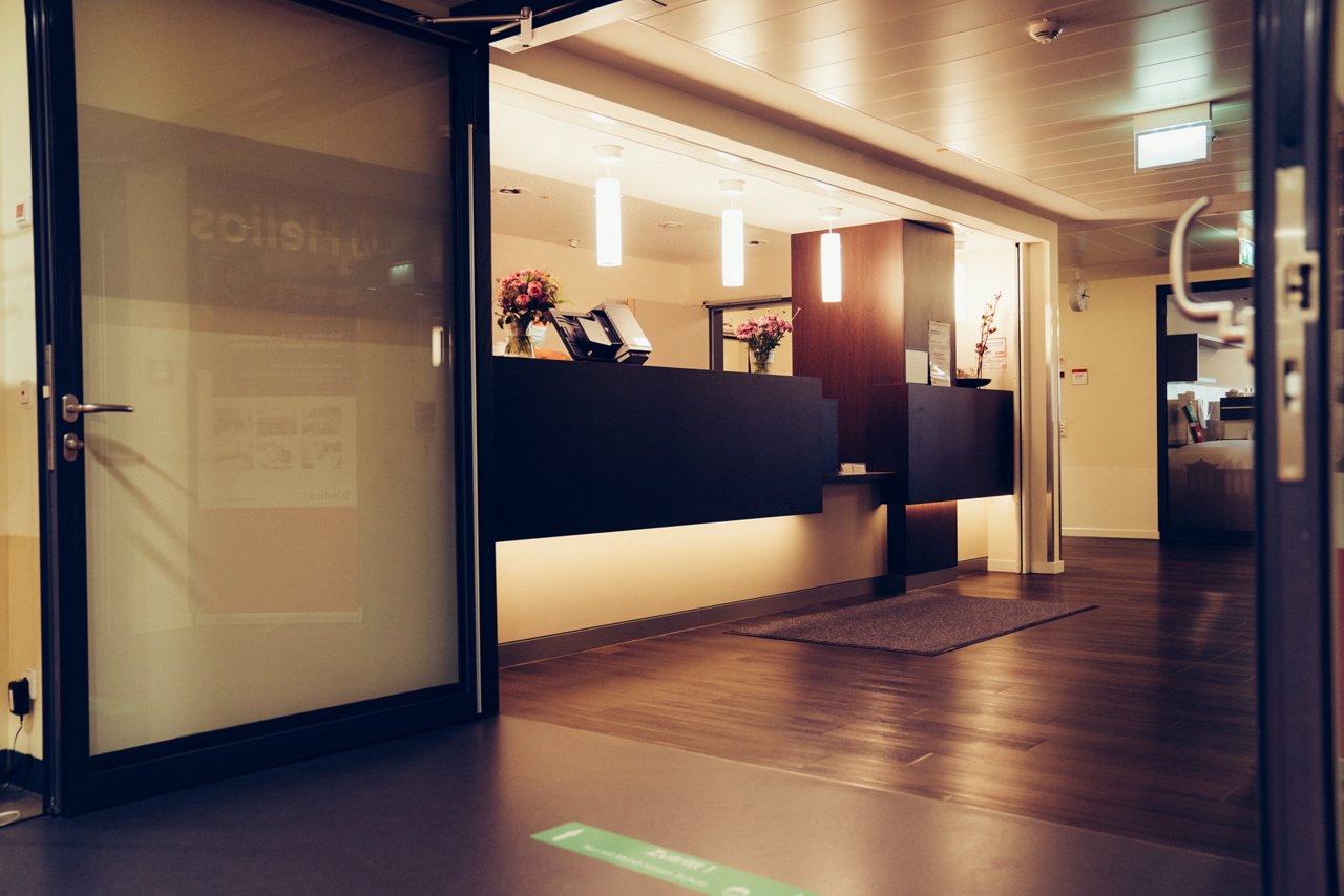 Anmeldetresen der Privatklink