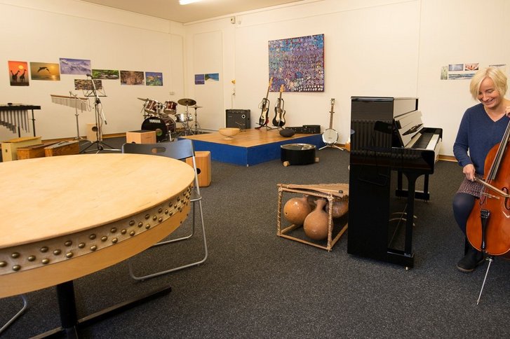 Zimmer der Musiktherapie